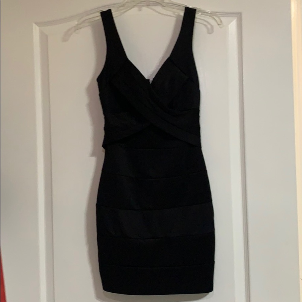 Black tight dress